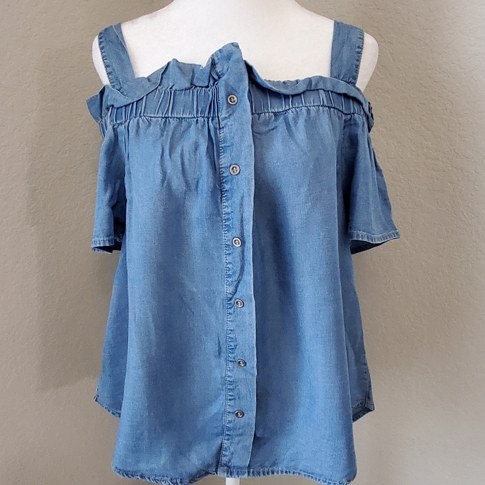 4/$25 Haute Monde Small Off the shoulder Blouse